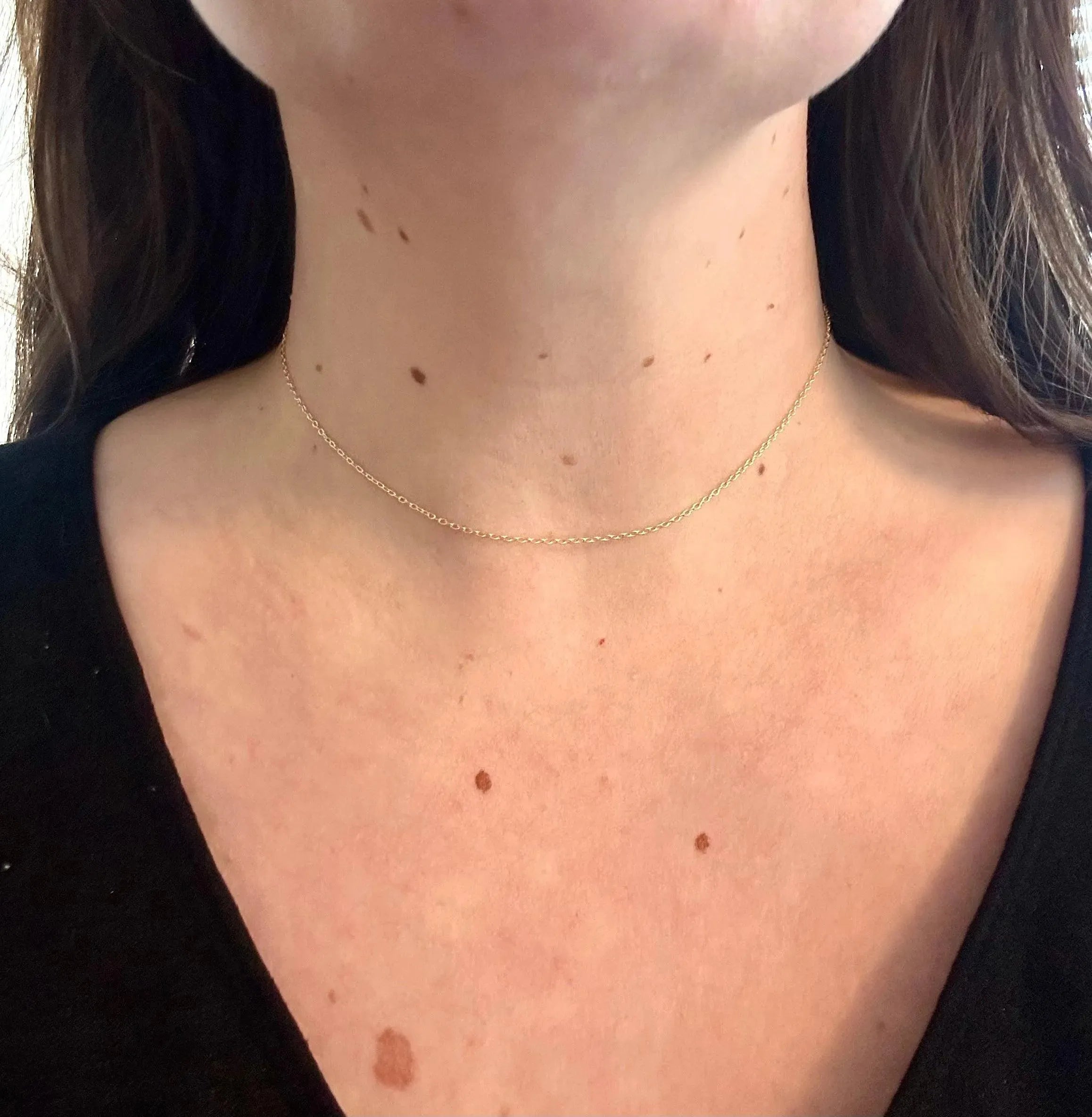 Delicate Cable Chain Necklace - With Olivia Grace