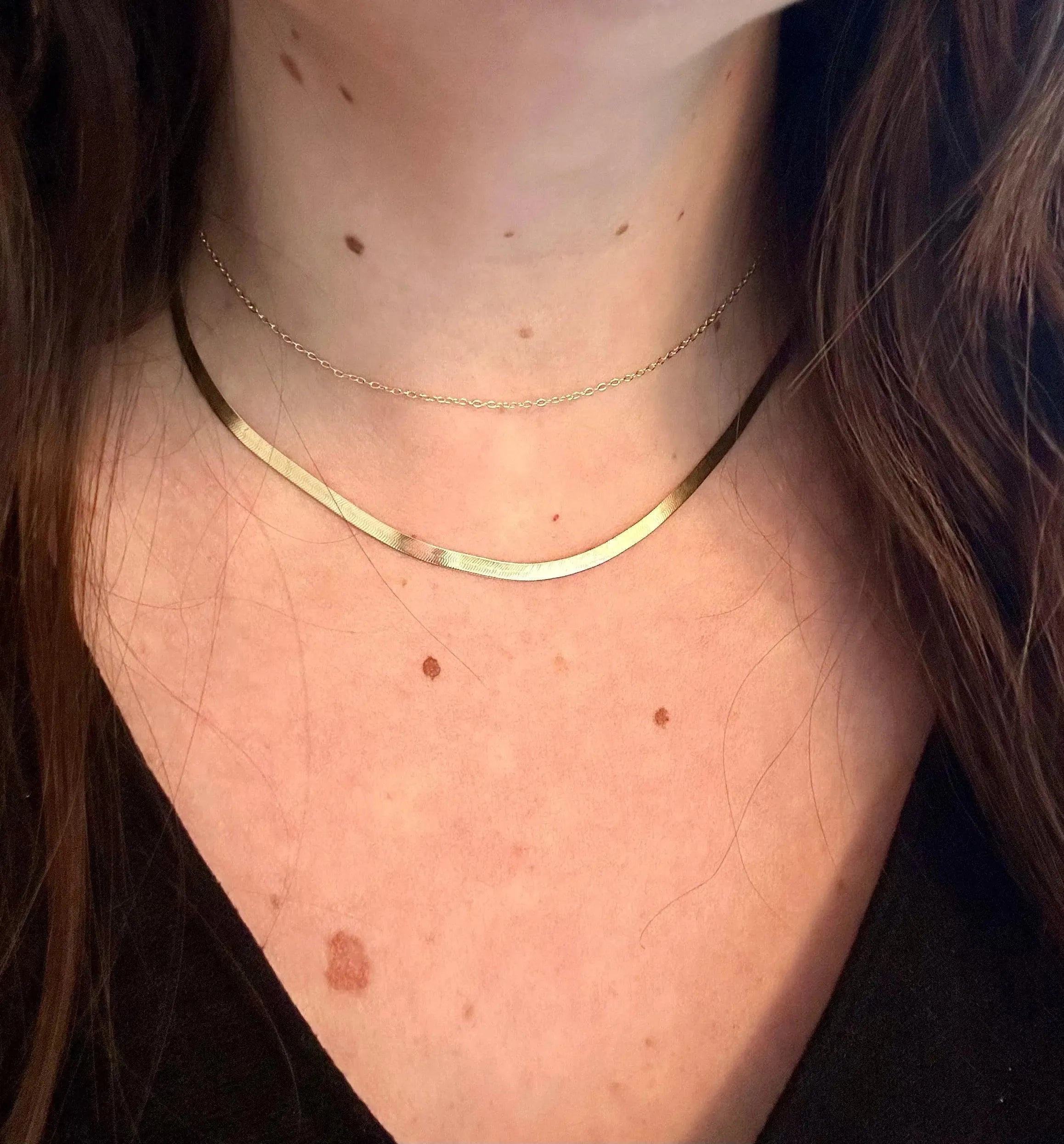 Delicate Cable Chain Necklace - With Olivia Grace