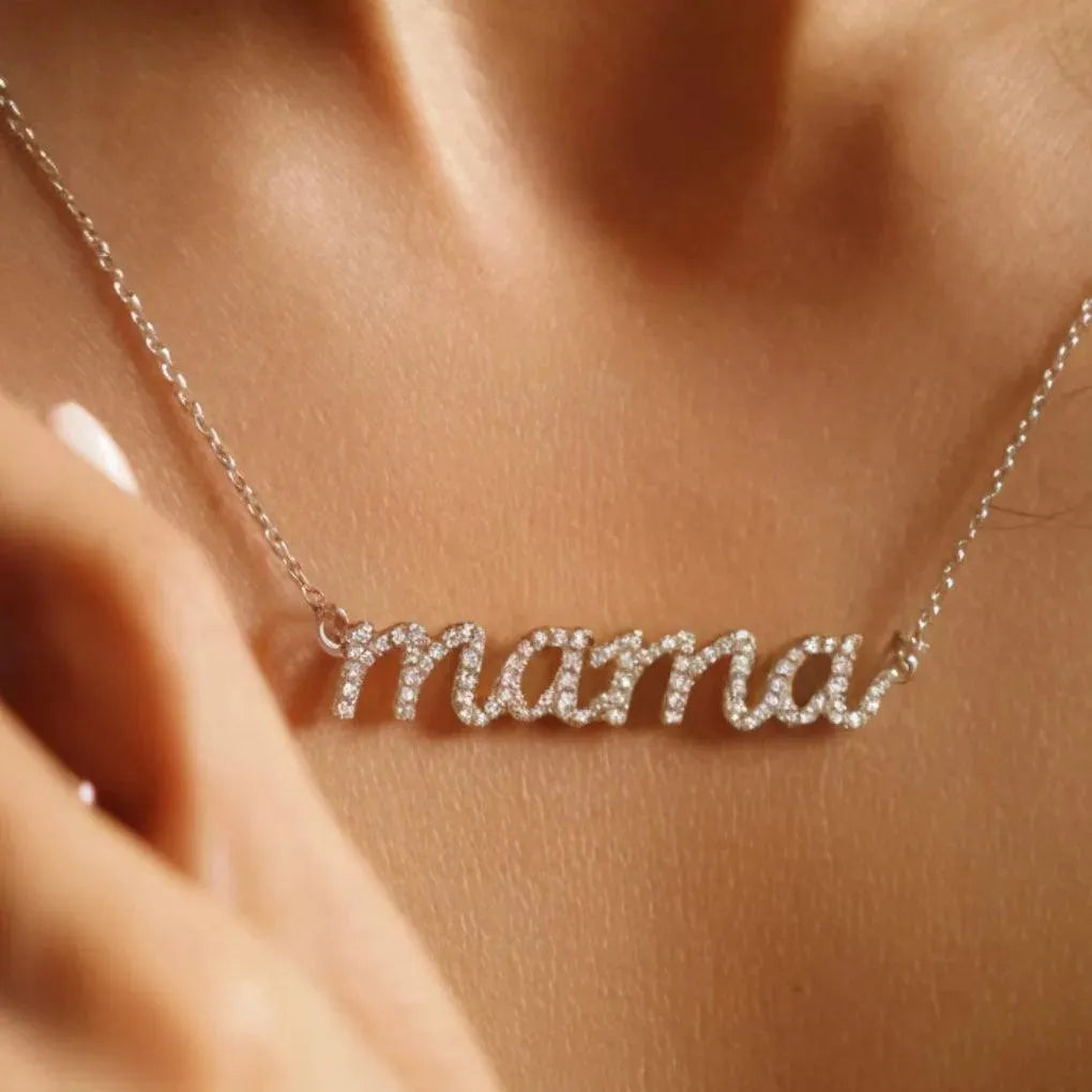 Diamond Mama Necklace - With Olivia Grace