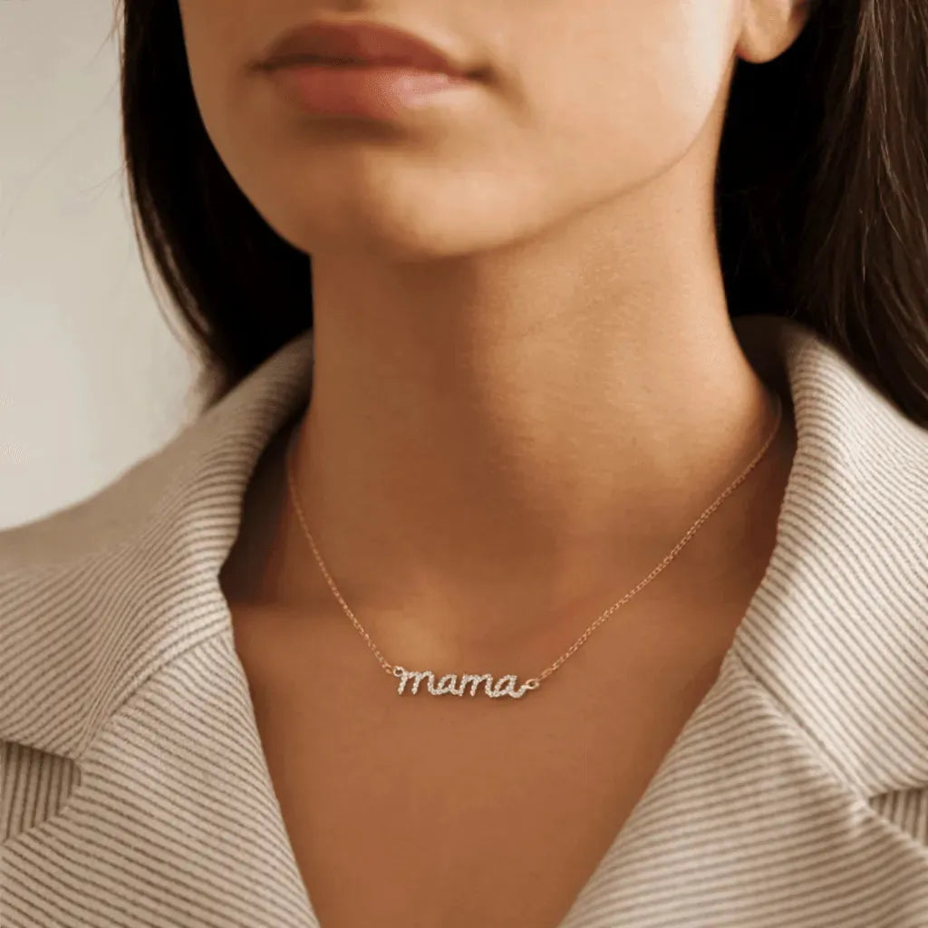 Diamond Mama Necklace - With Olivia Grace