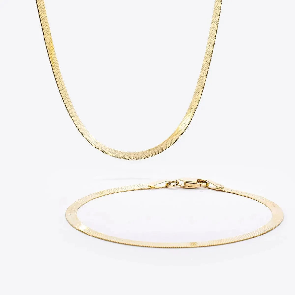 Herringbone Chain Bracelet - With Olivia Grace - perfect piece to complement an initial necklace