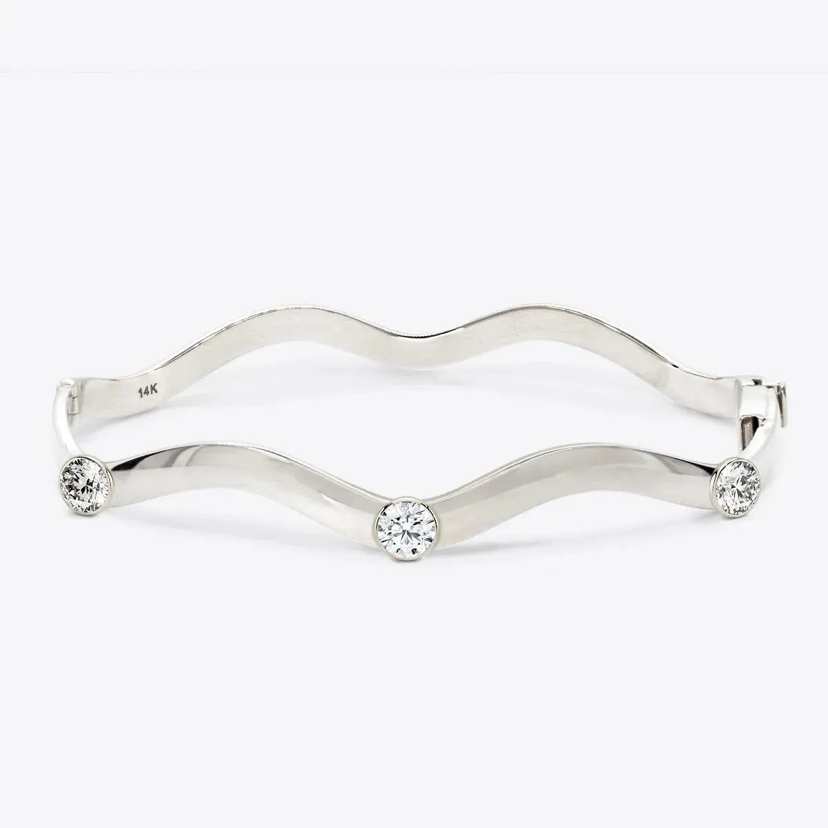 Round Taylor Wave Bangle - With Olivia Grace