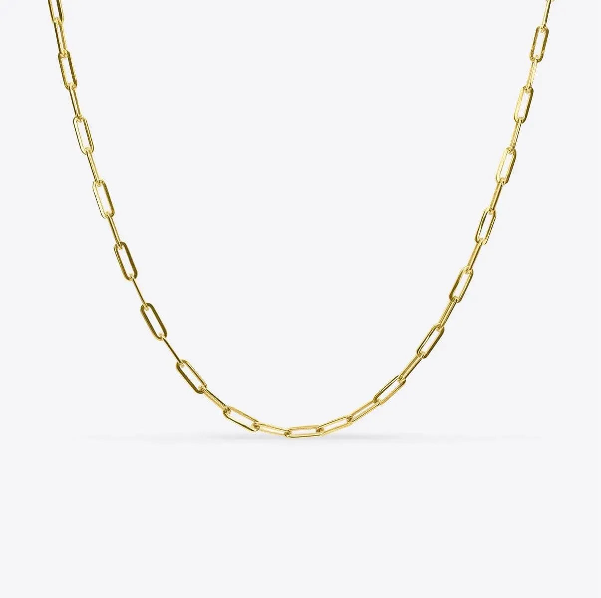Small Paper Link Chain Necklace - With Olivia Grace