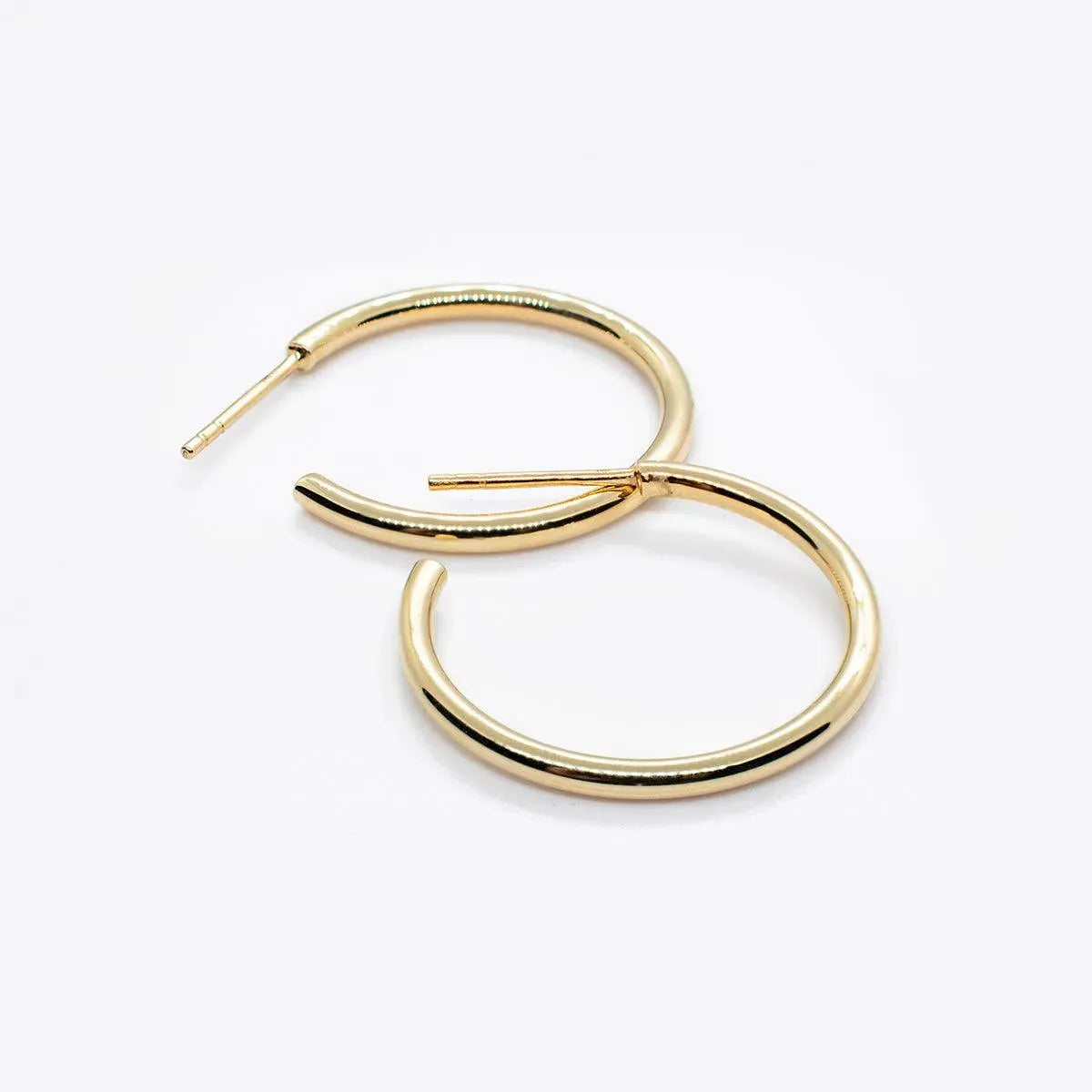 Extra Small Gold Tube Hoops - With Olivia Grace - perfect piece to complement an initial necklace