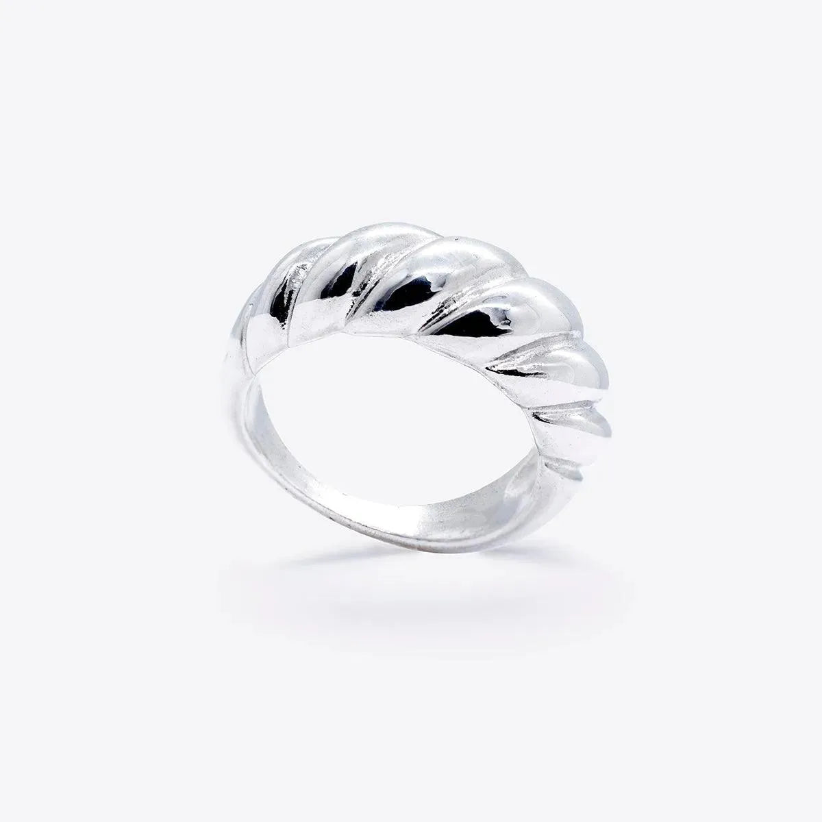 Simply Silver- Croissant Ring - With Olivia Grace