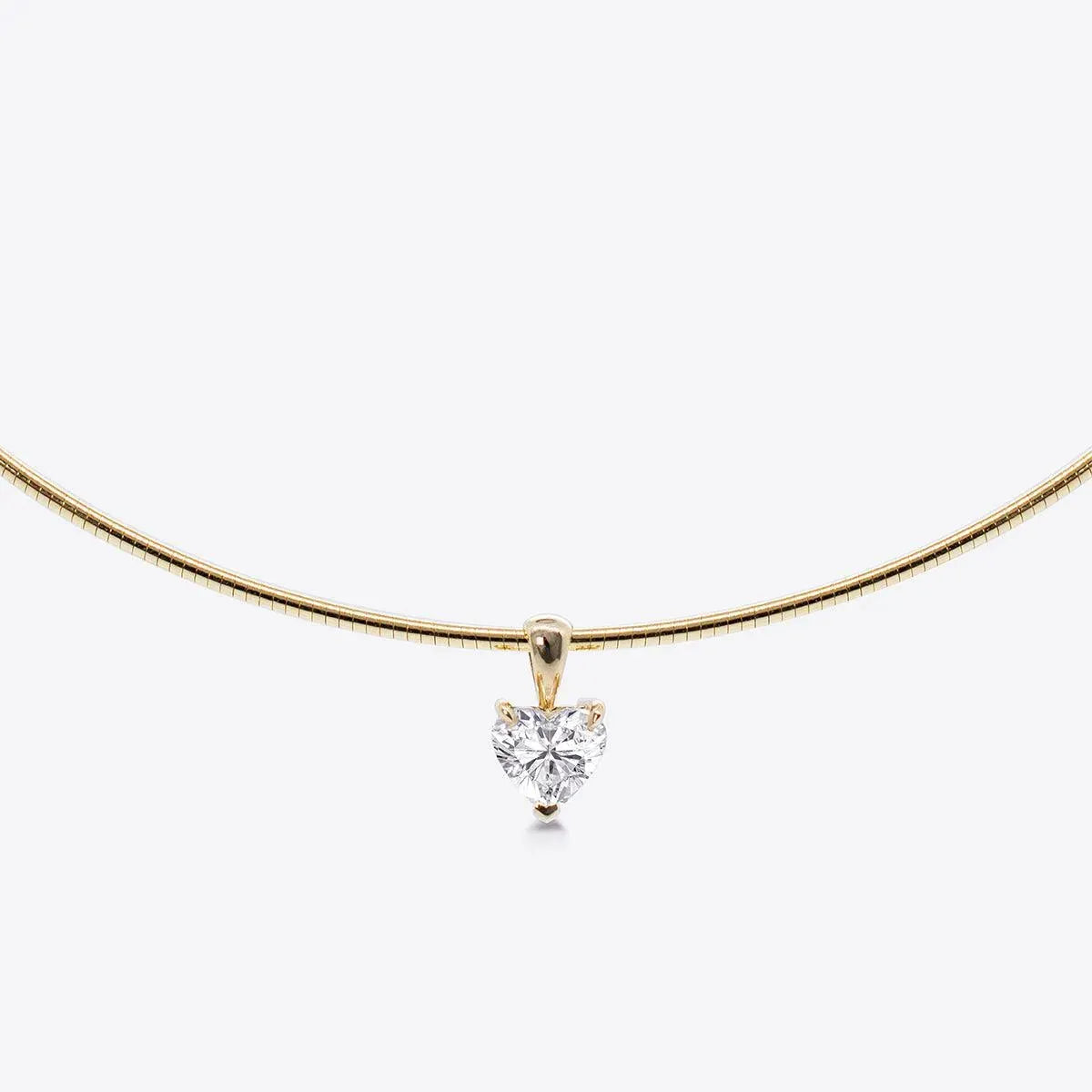 The Lila Necklace- Heart Diamond - With Olivia Grace