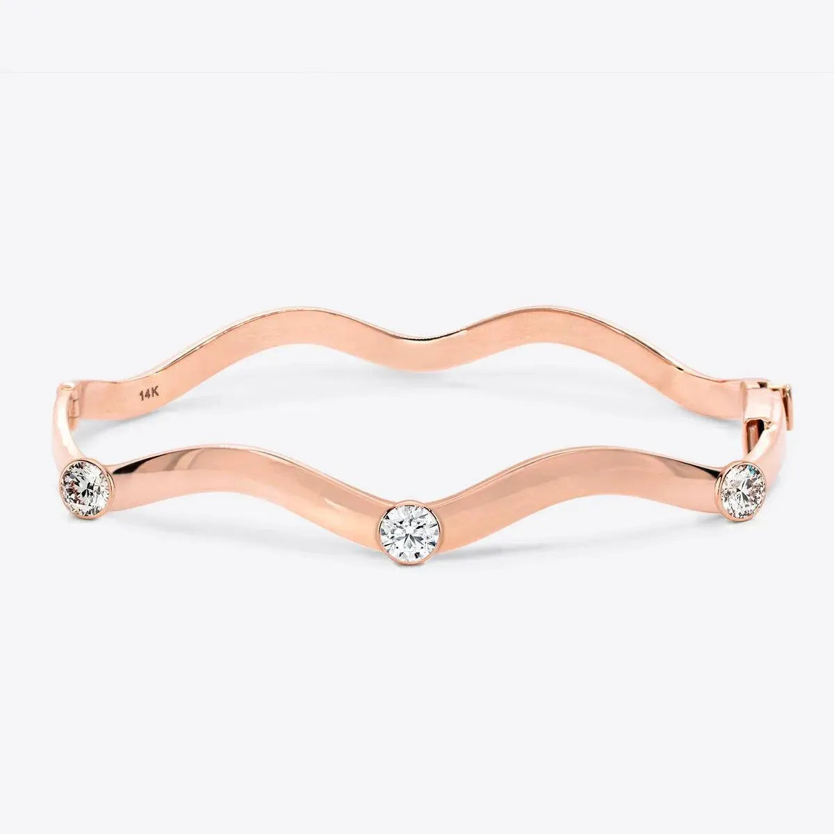 Round Taylor Wave Bangle - With Olivia Grace