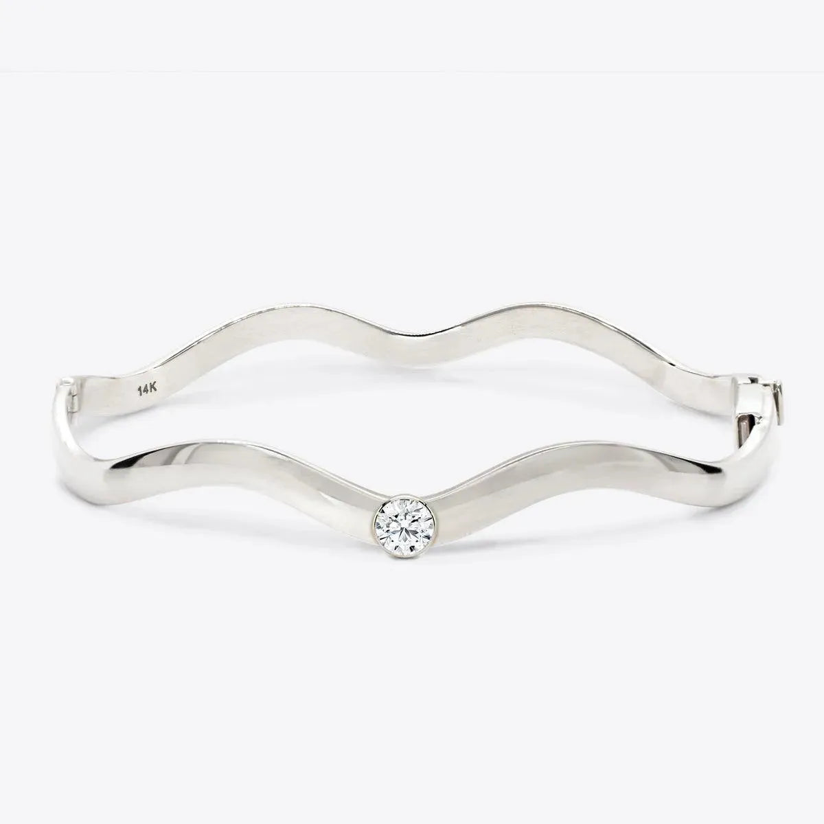 Round Taylor Wave Bangle - With Olivia Grace