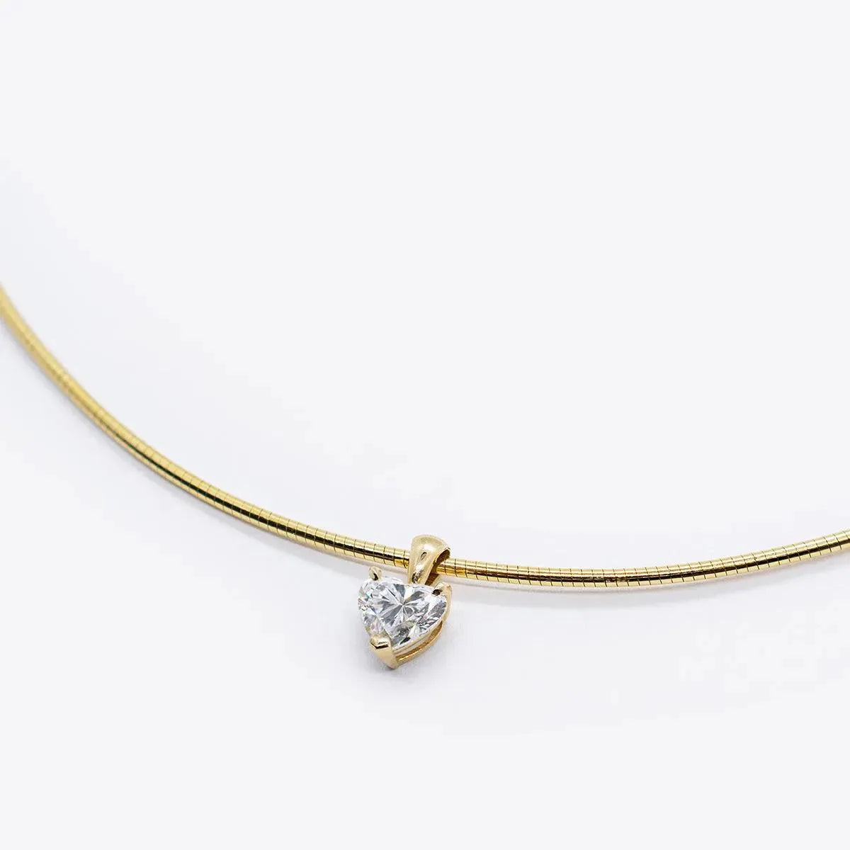 The Lila Necklace- Heart Diamond - With Olivia Grace
