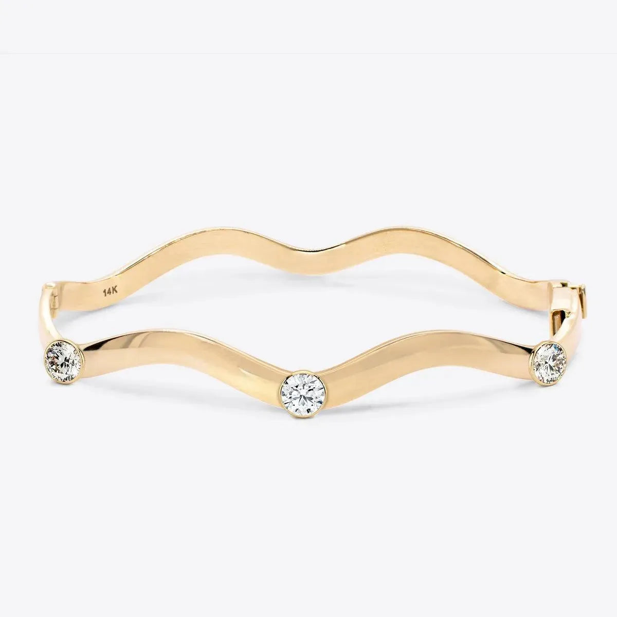 Round Taylor Wave Bangle - With Olivia Grace