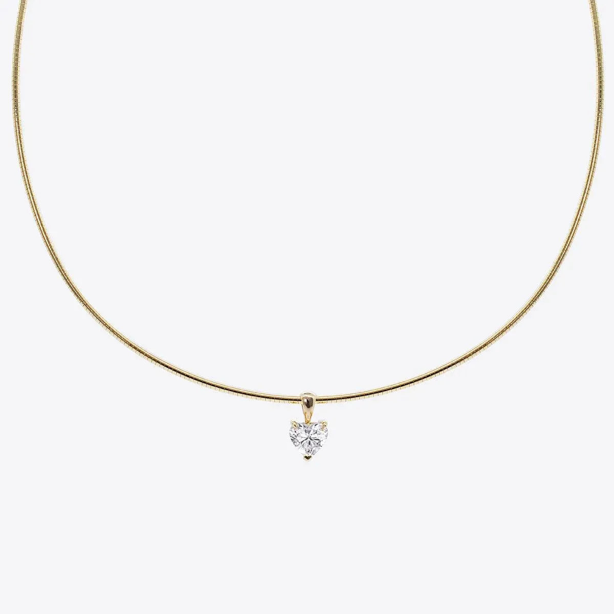 The Lila Necklace- Heart Diamond - With Olivia Grace