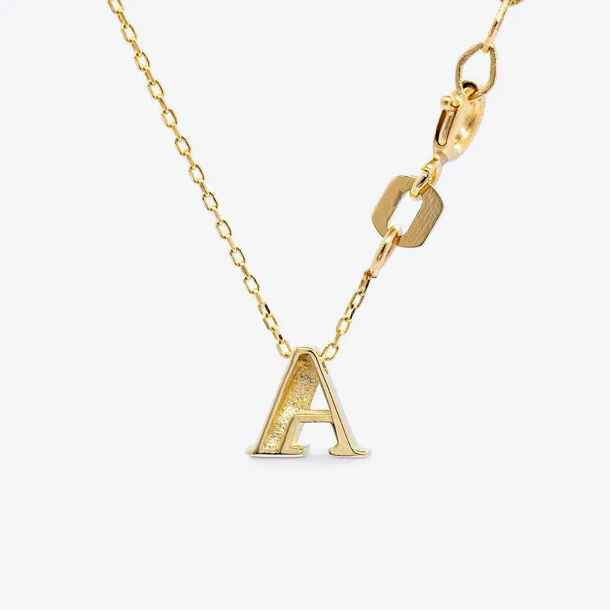 Gold Mini Initial Necklace - With Olivia Grace