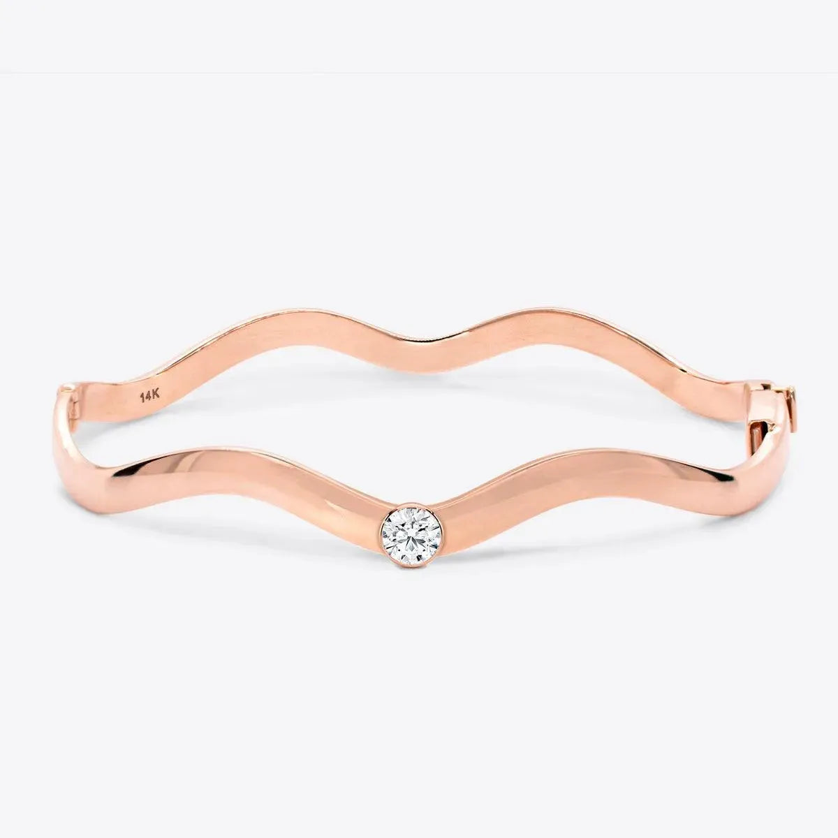 Round Taylor Wave Bangle - With Olivia Grace