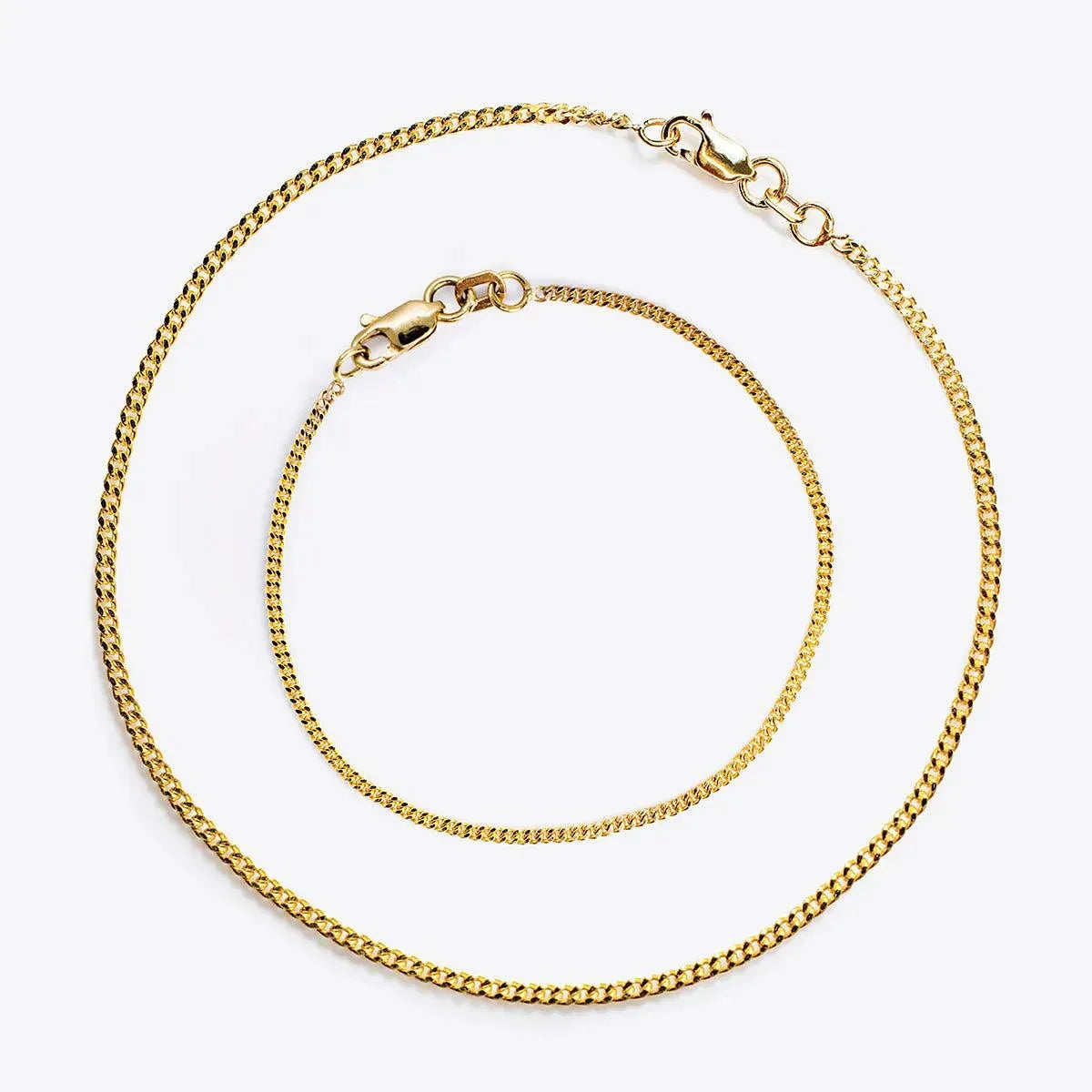 Classic Curb Chain Anklet - With Olivia Grace