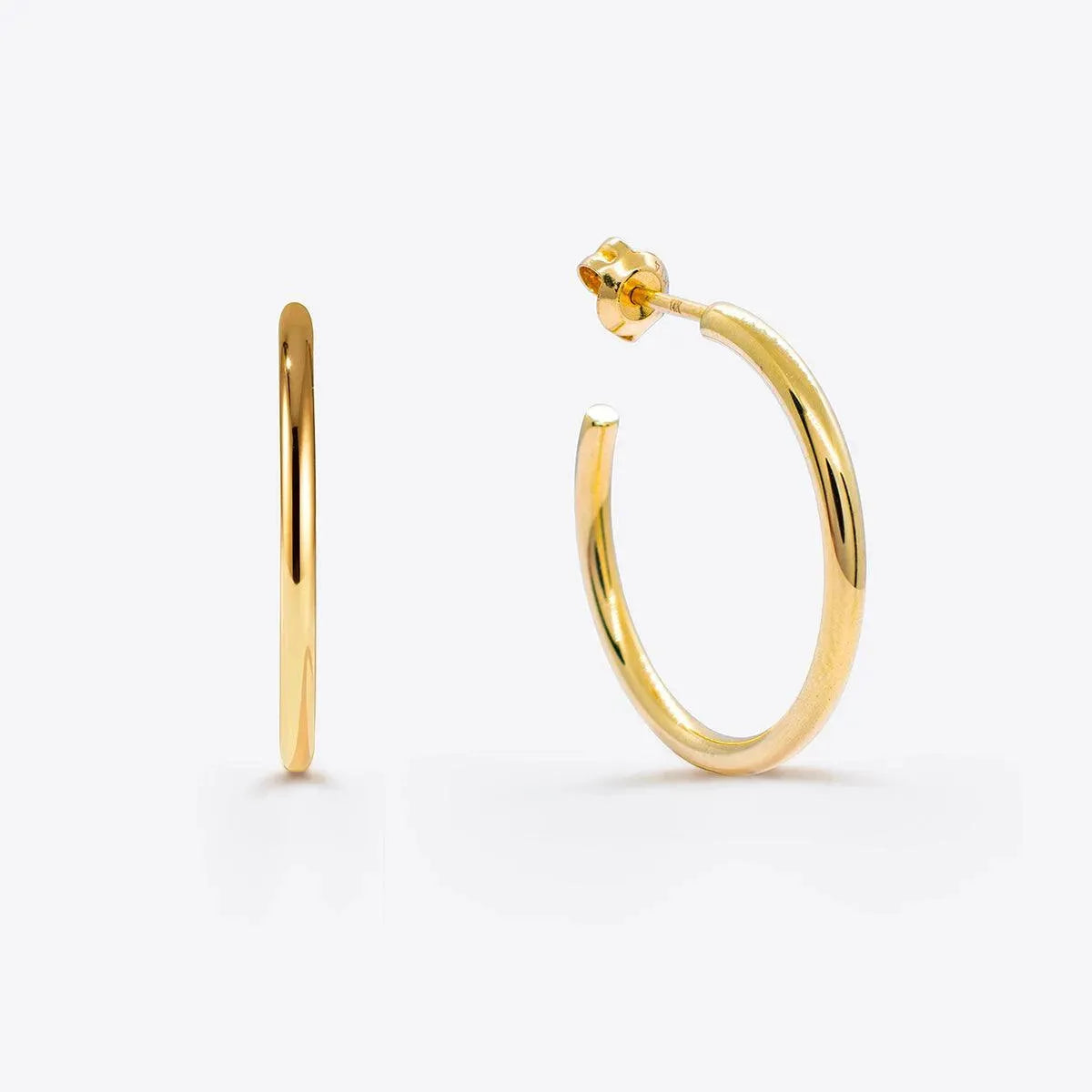 Extra Small Gold Tube Hoops - With Olivia Grace - perfect piece to complement an initial necklace
