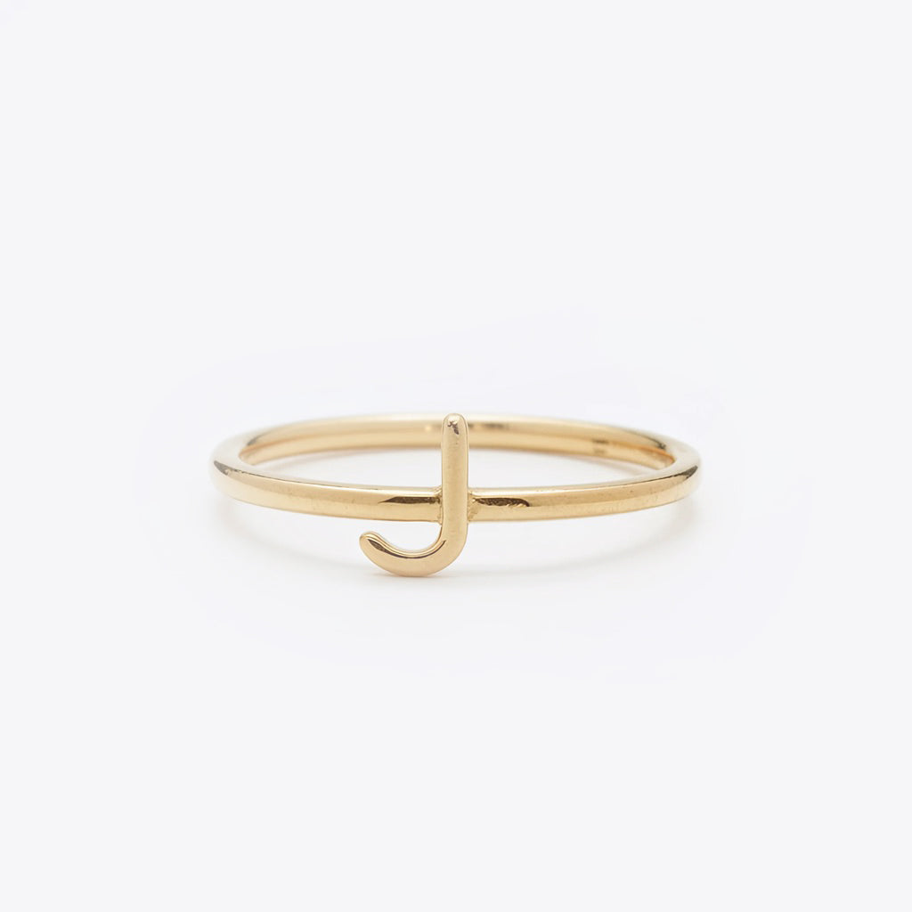 Gold Initial Ring