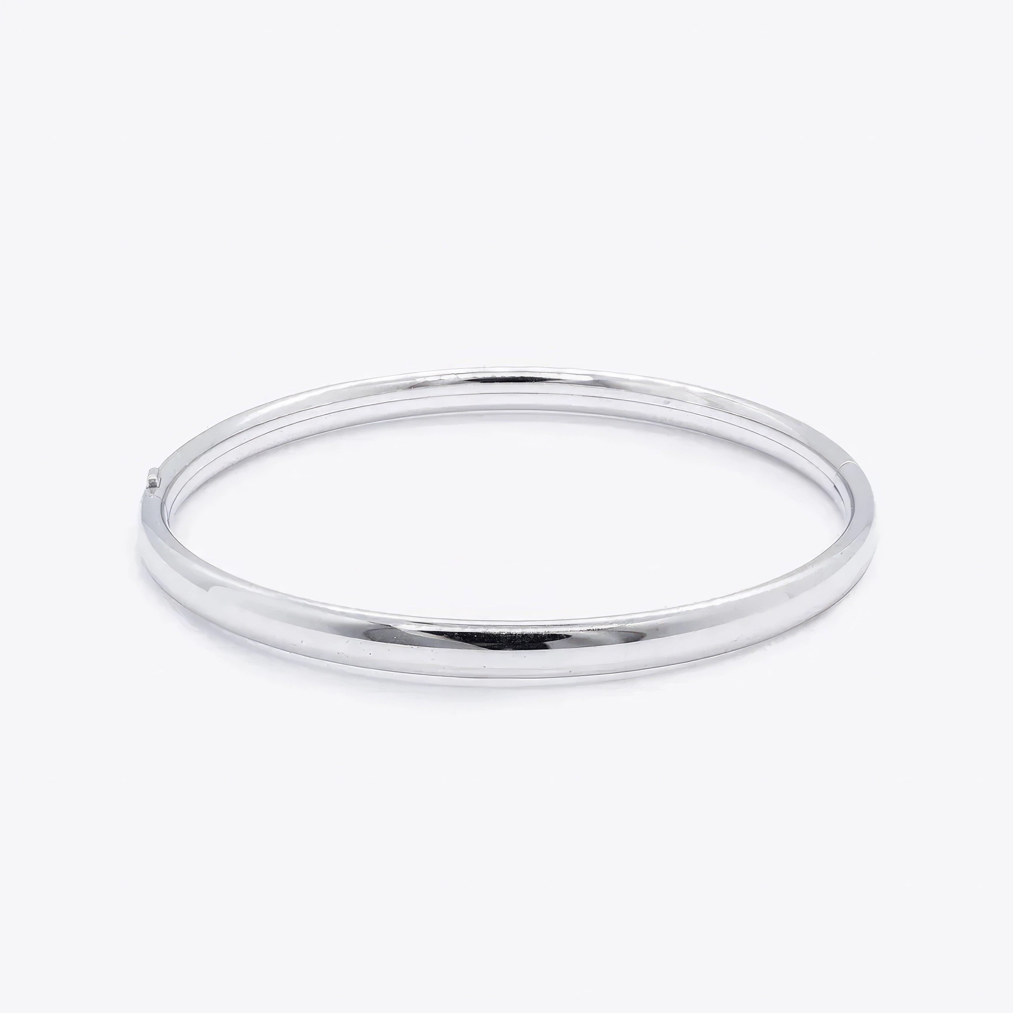 Simply Silver- Small Round Bangle