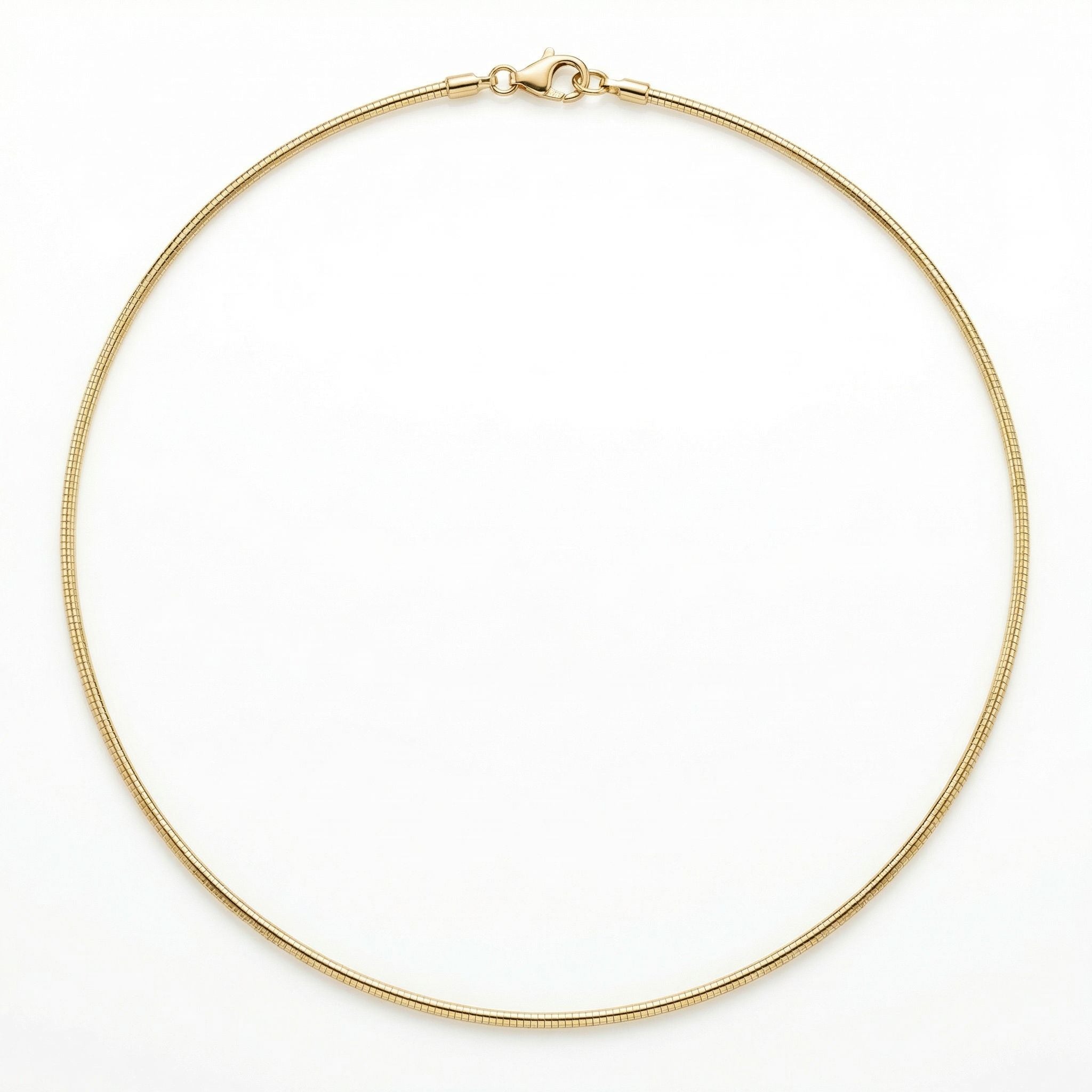 Gold Omega Chain Necklace