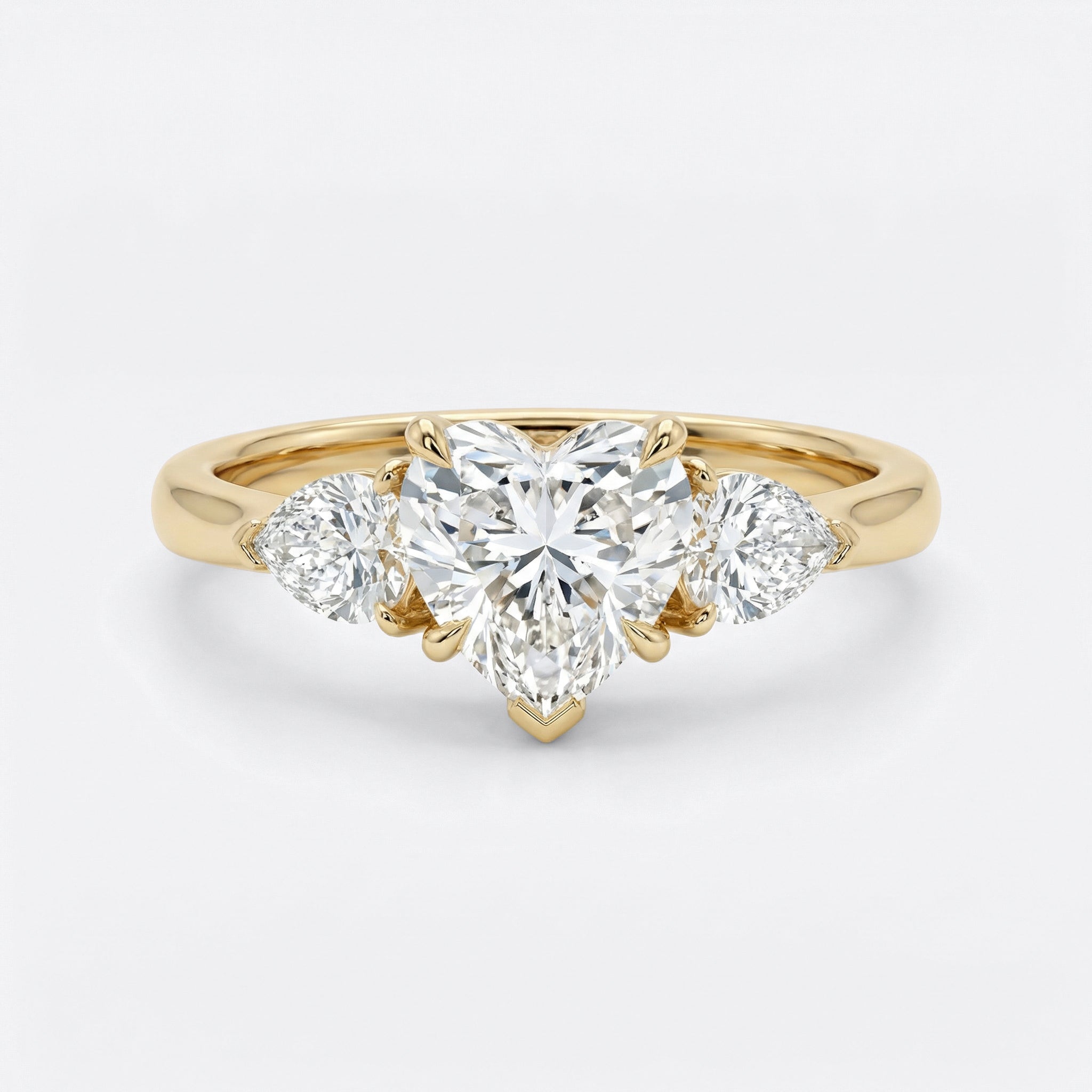 The Heart Diamond Engagement Ring