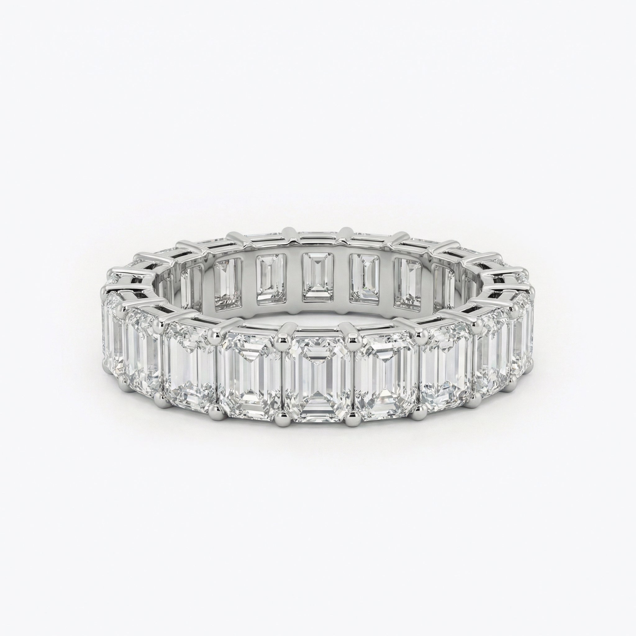 Emerald Cut Diamond Eternity Band
