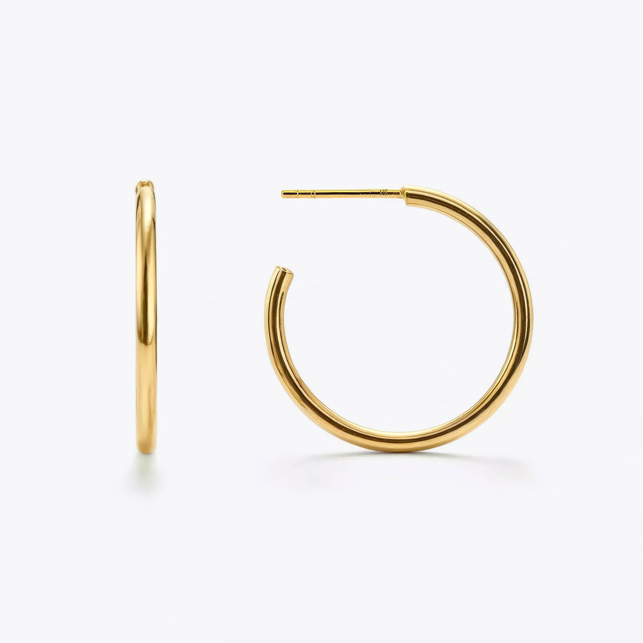 Extra Small Gold Tube Hoops