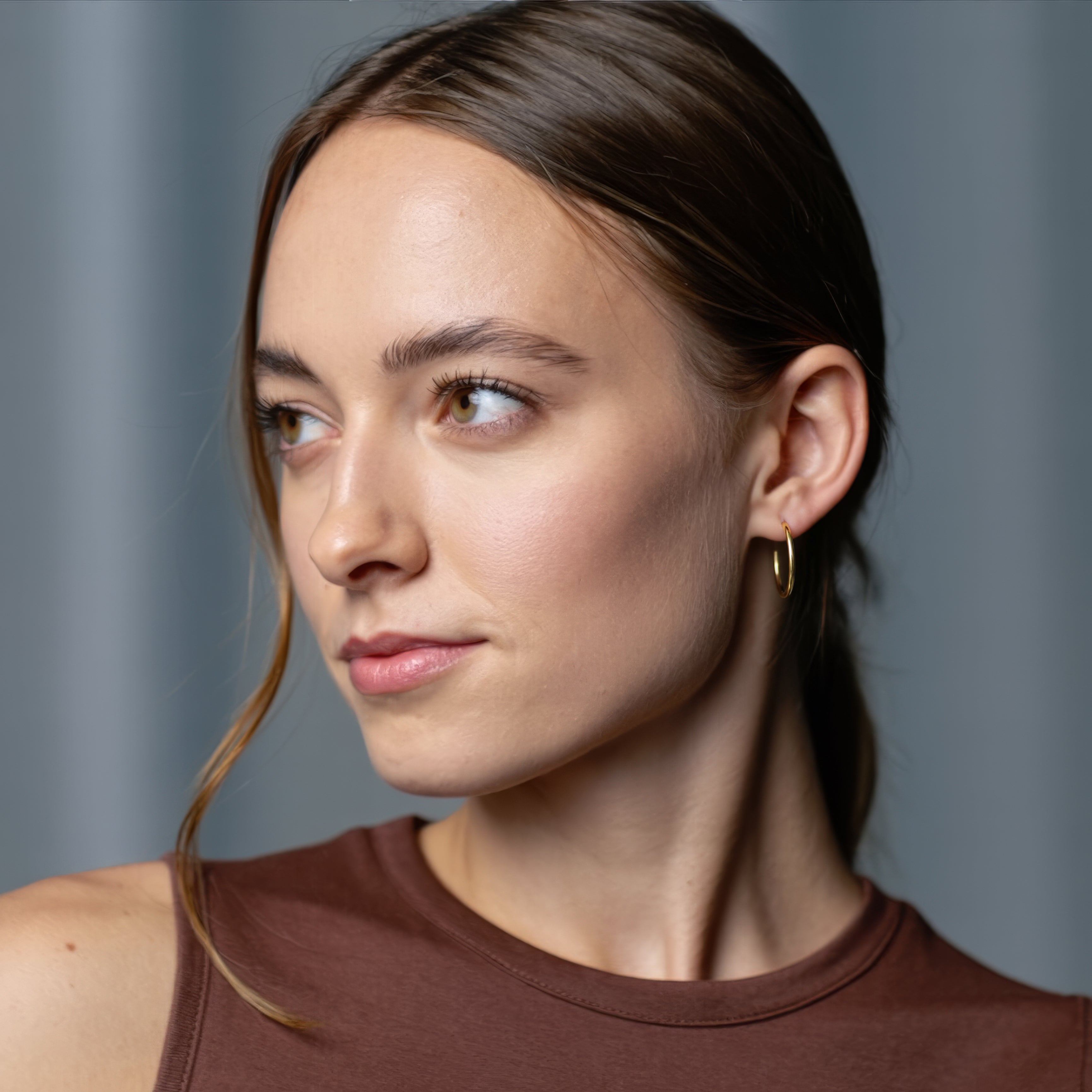 Extra Small Gold Tube Hoops