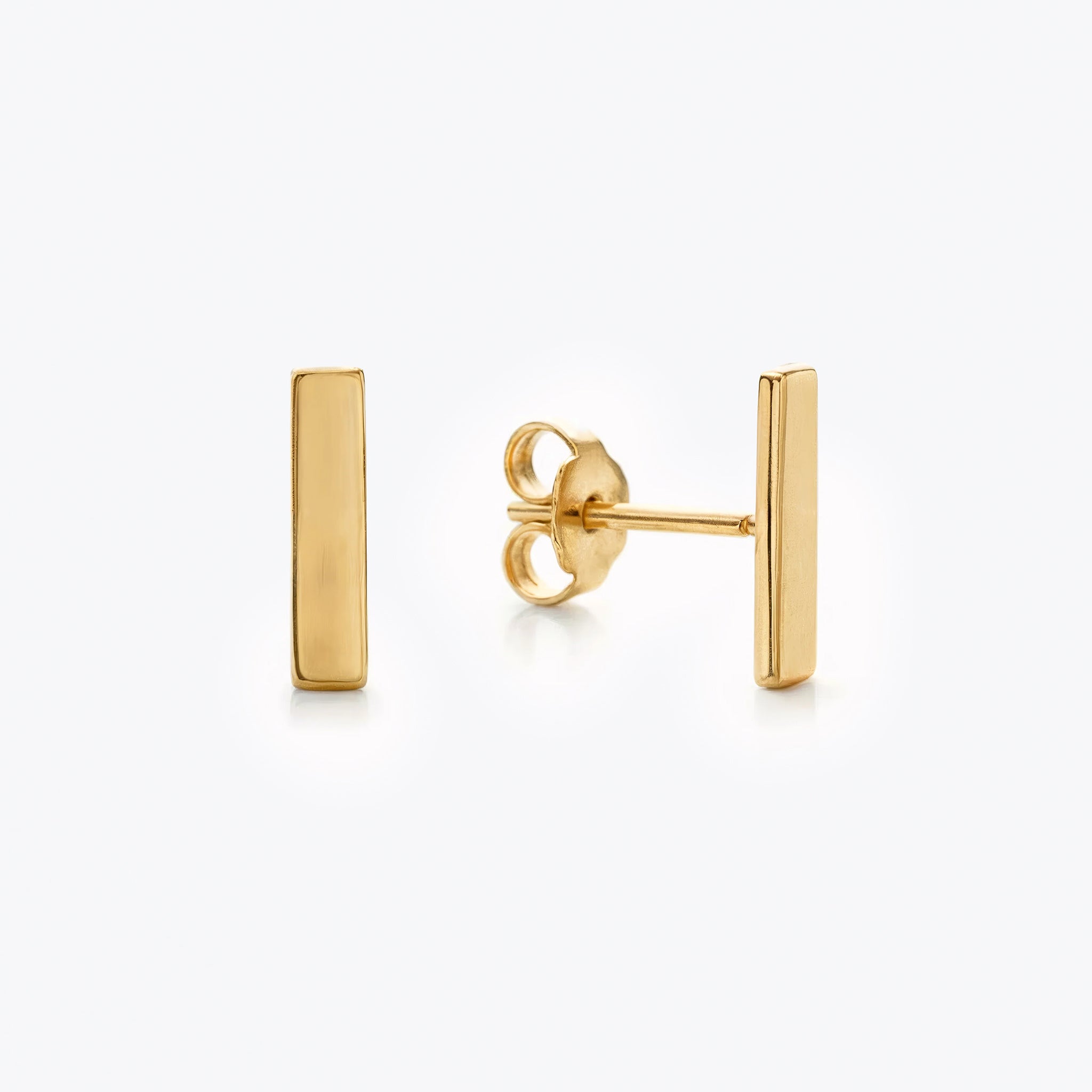 Gold Bar Studs