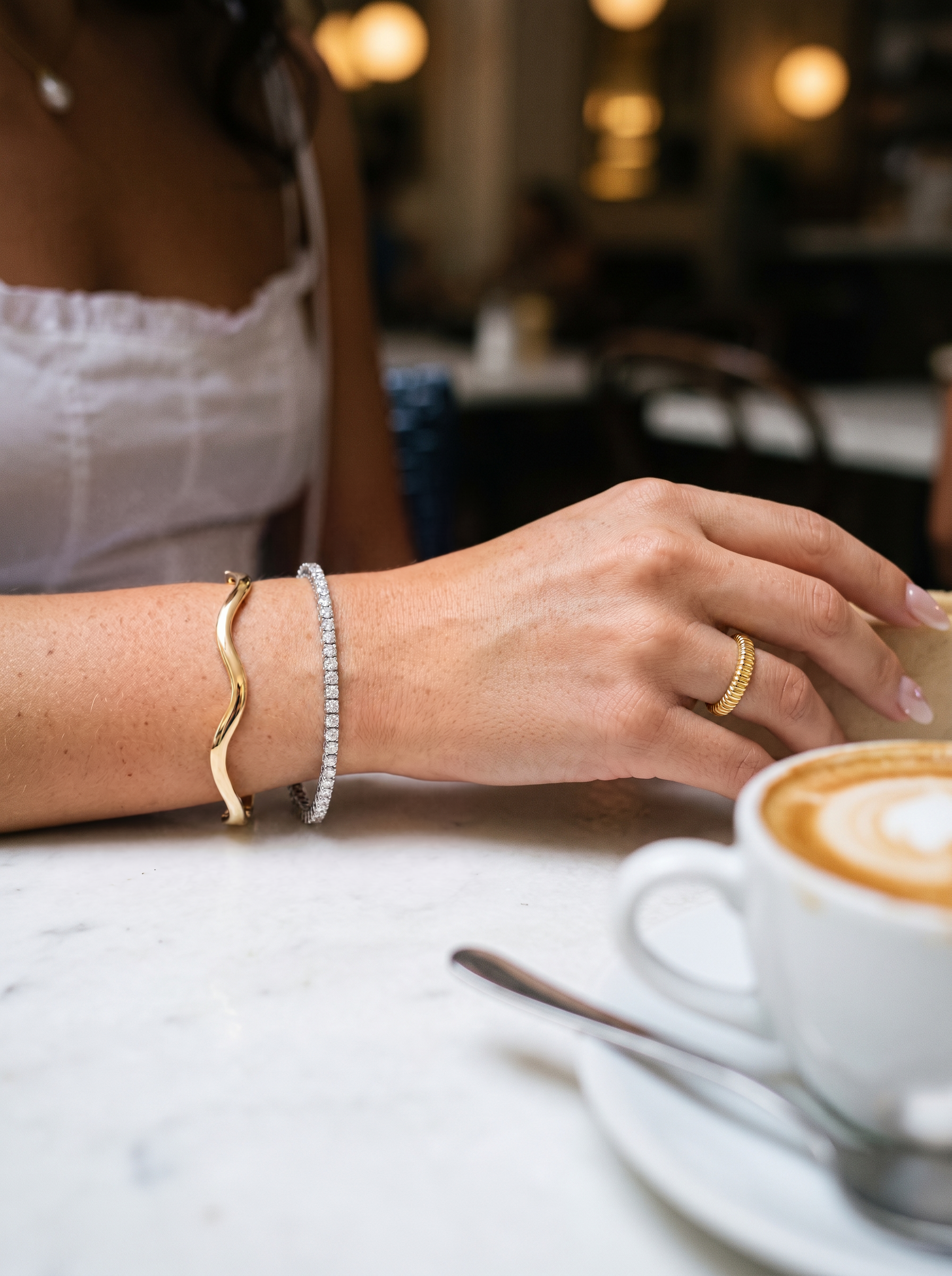 Aurora Fluted Gold Ring
