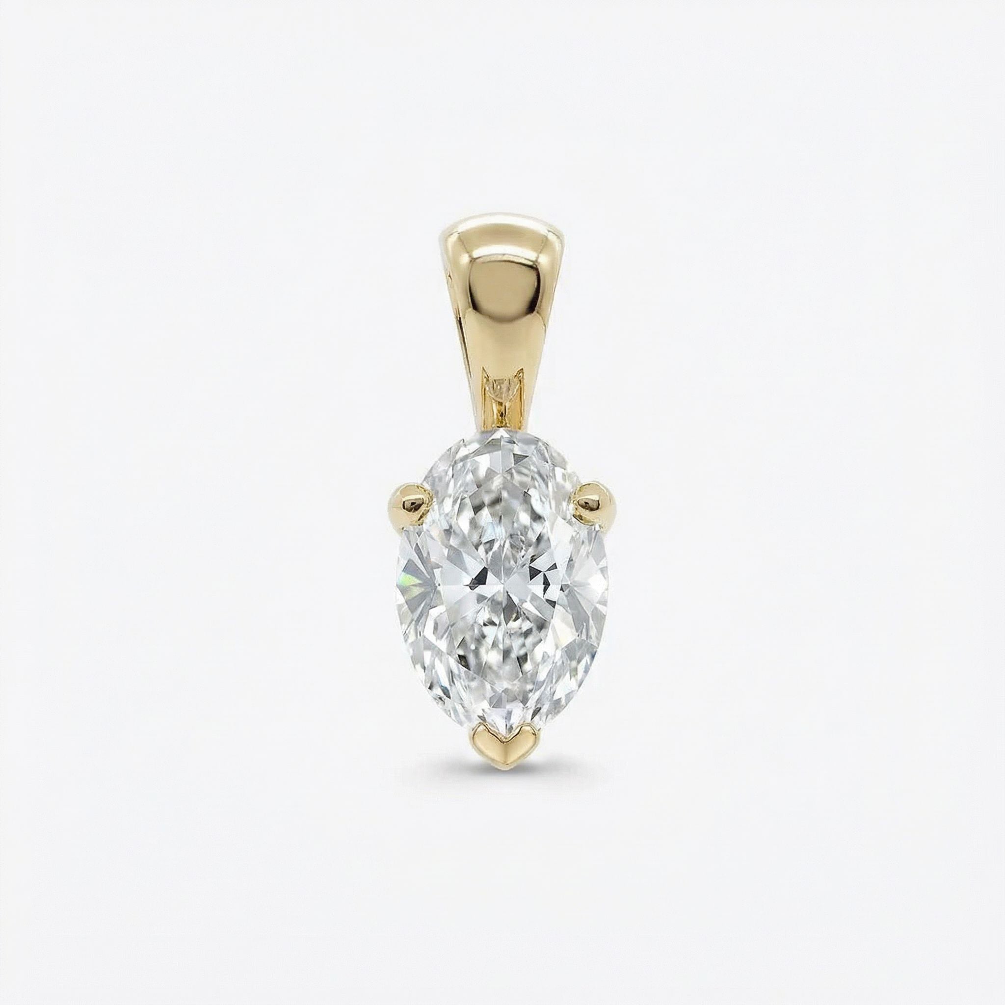 The Lila- Oval Diamond Pendant