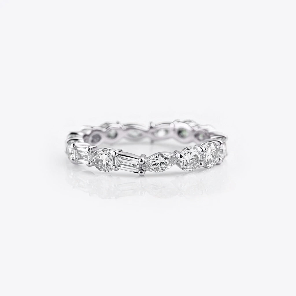 Olivia's 3 Carat Mixed Shape Natural Diamond Eternity Band