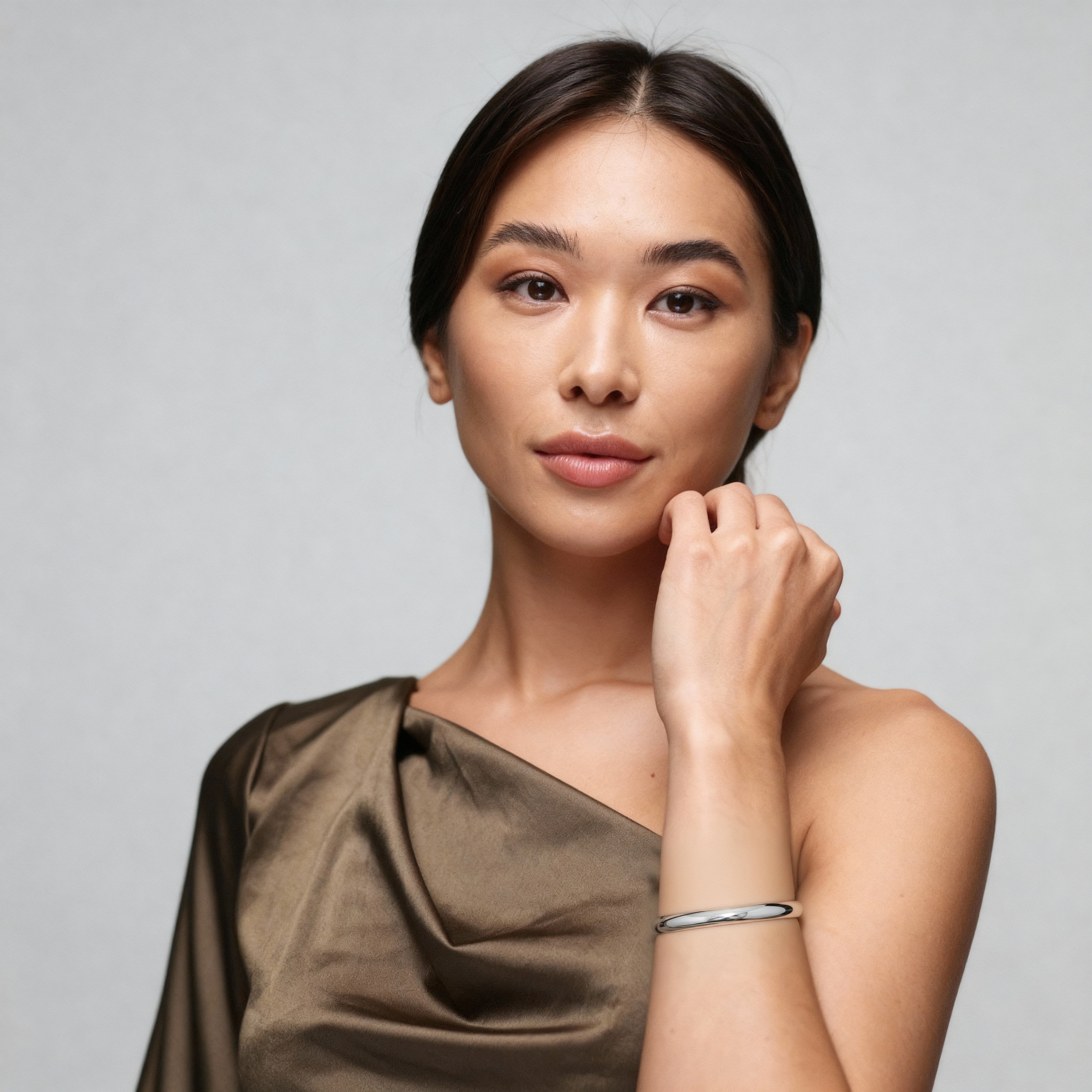 Simply Silver- Small Round Bangle