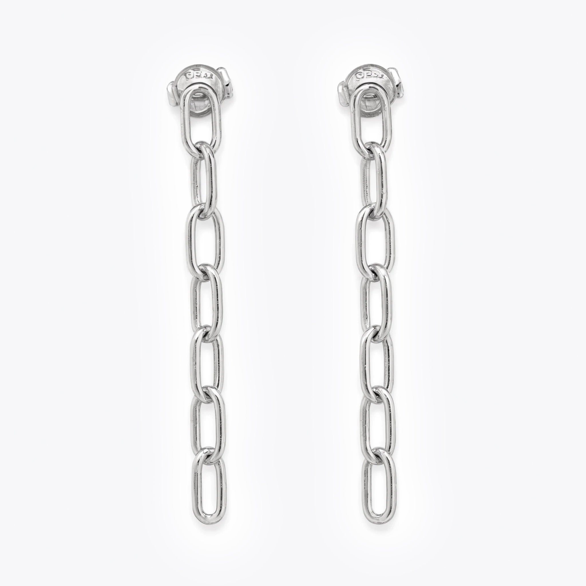 Simply Silver-Cable Chain Earrings