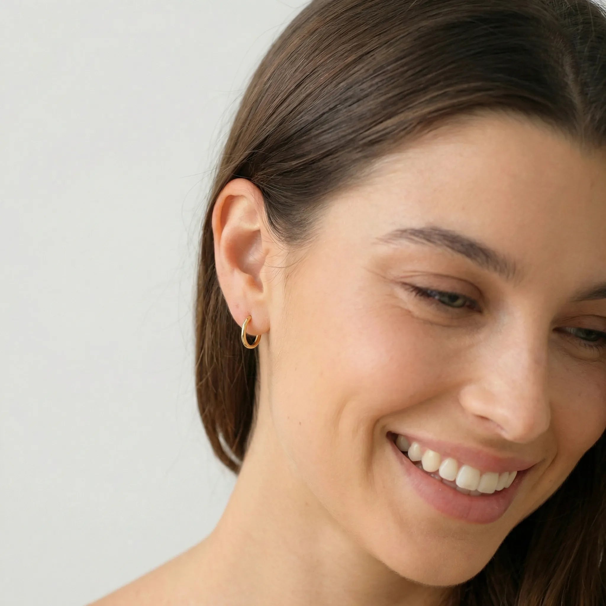 Small Gold Tube Hoops