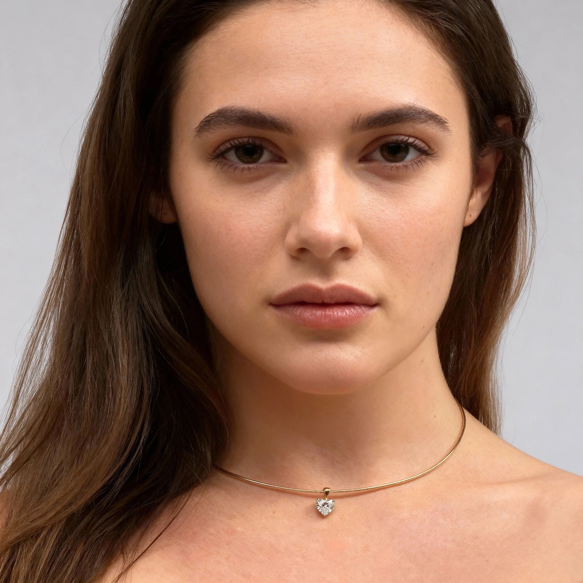 The Lila Necklace- Heart Diamond