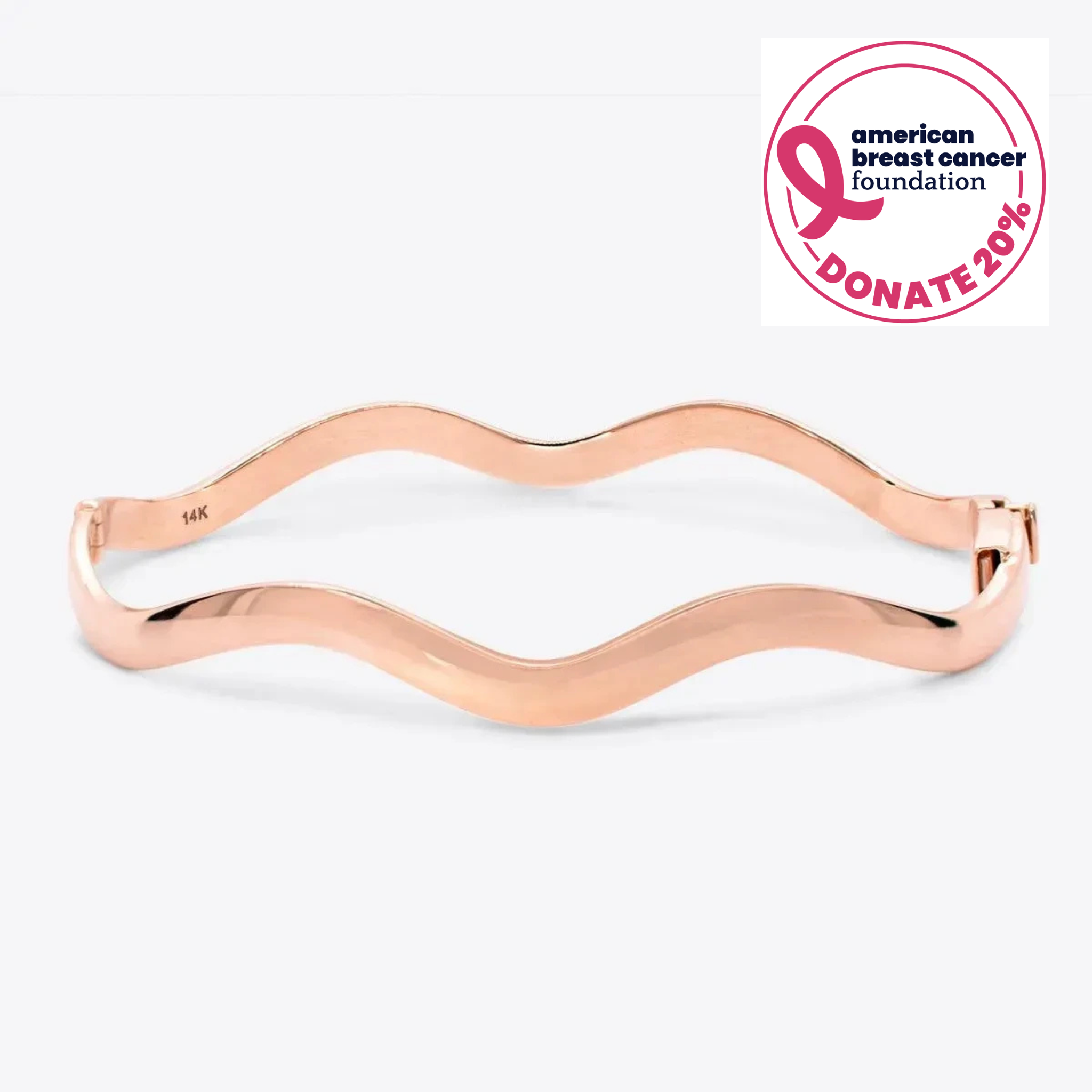 Rose Gold Taylor Wave Bangle