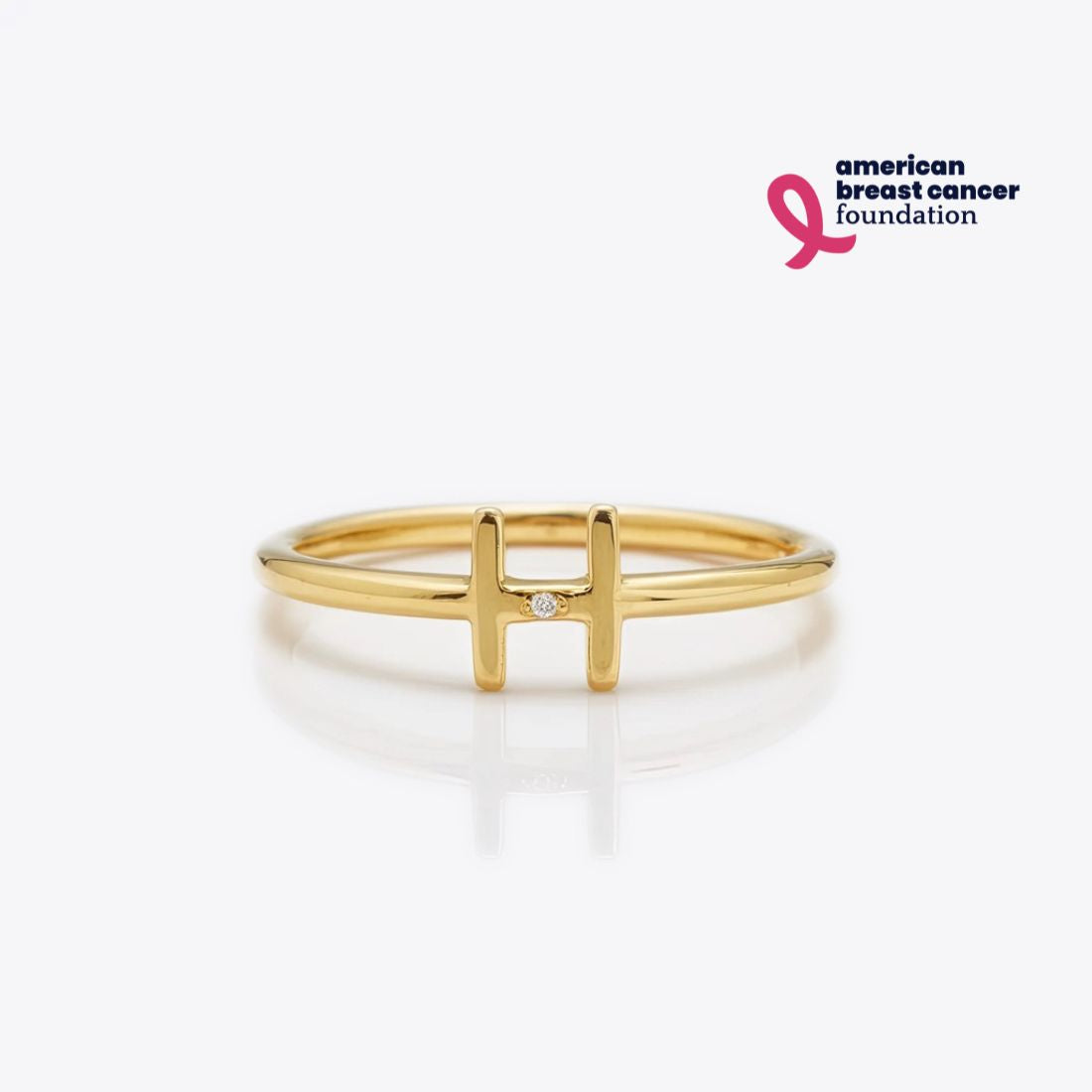 Diamond Initial Ring