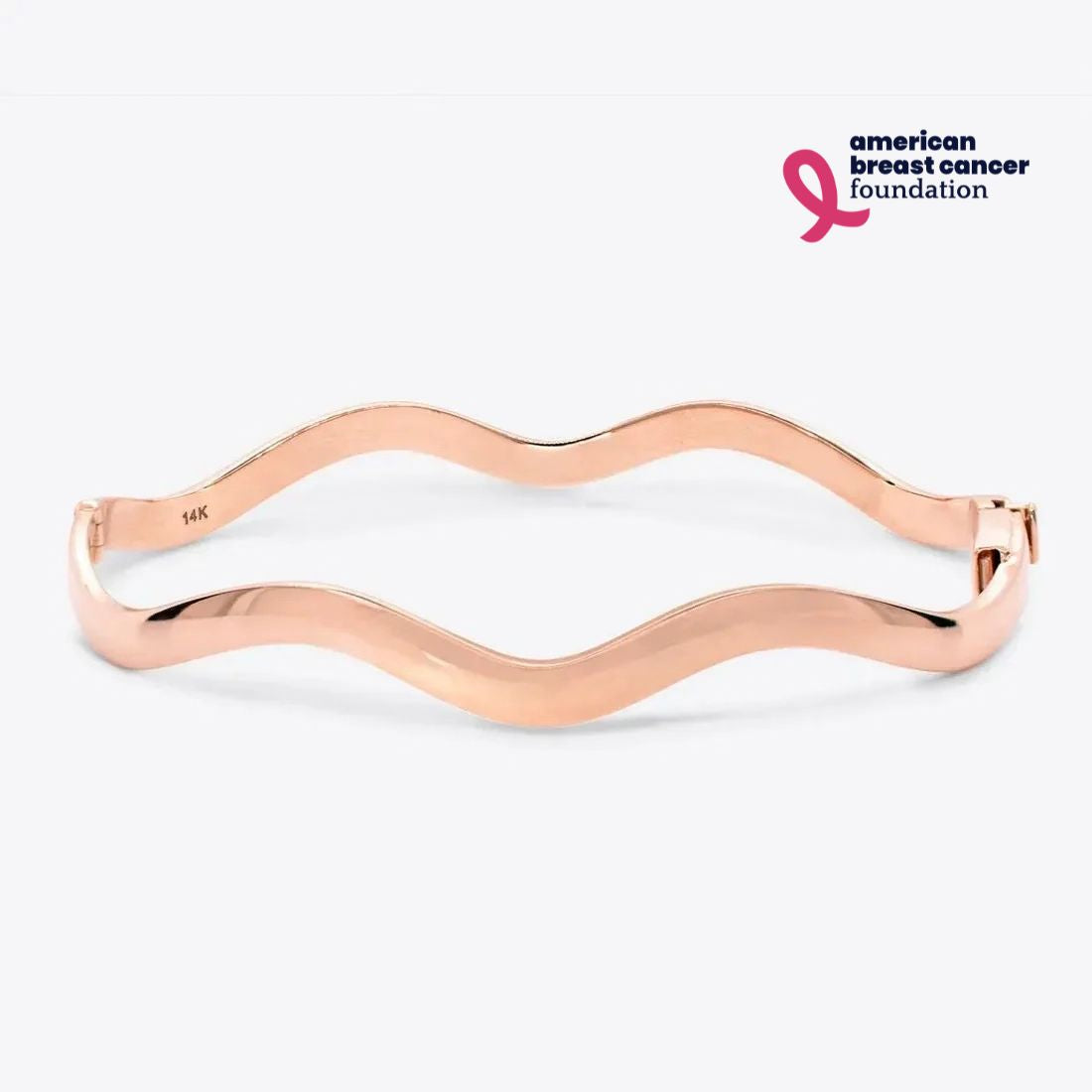 ABCF Rose Gold Taylor Wave Bangle
