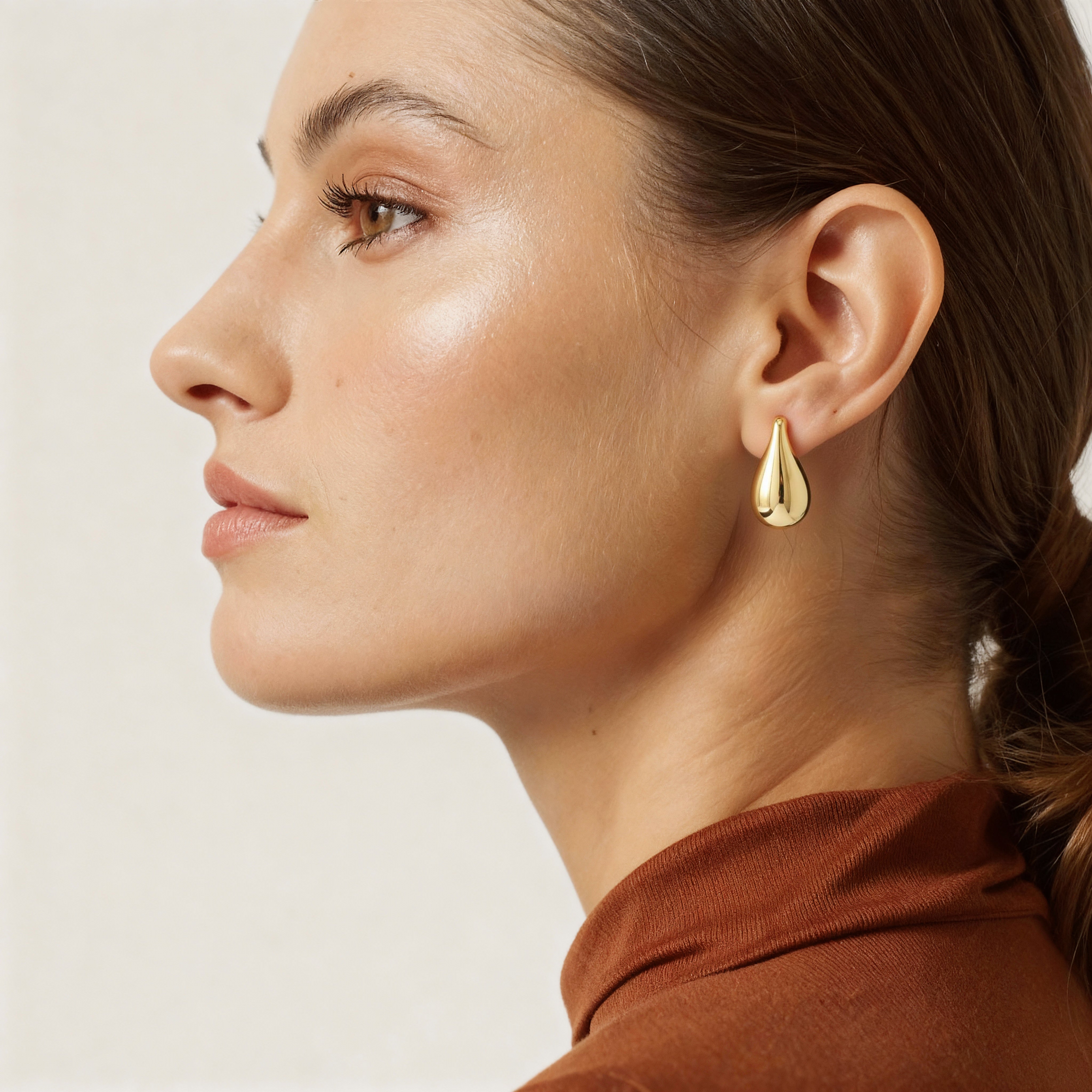 14kt Yellow Gold Rain Drop Earrings