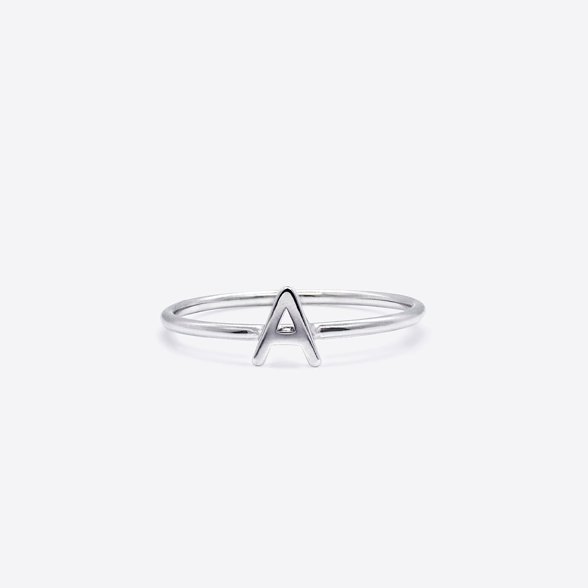 Simply Silver - Stackable Initial Ring