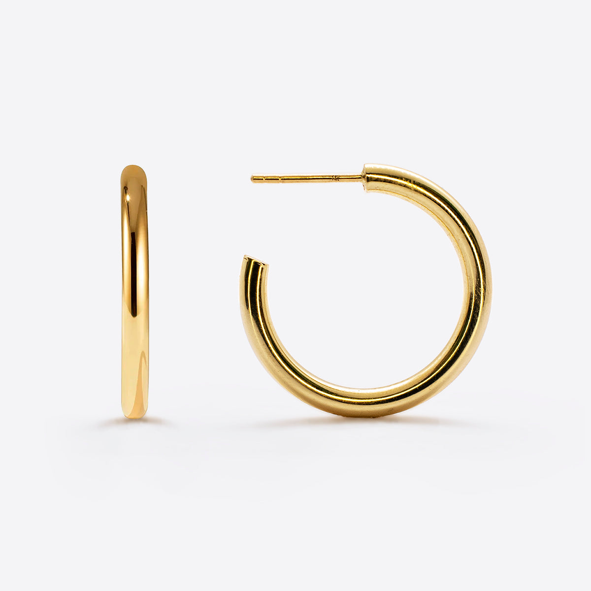 Small Gold Tube Hoops