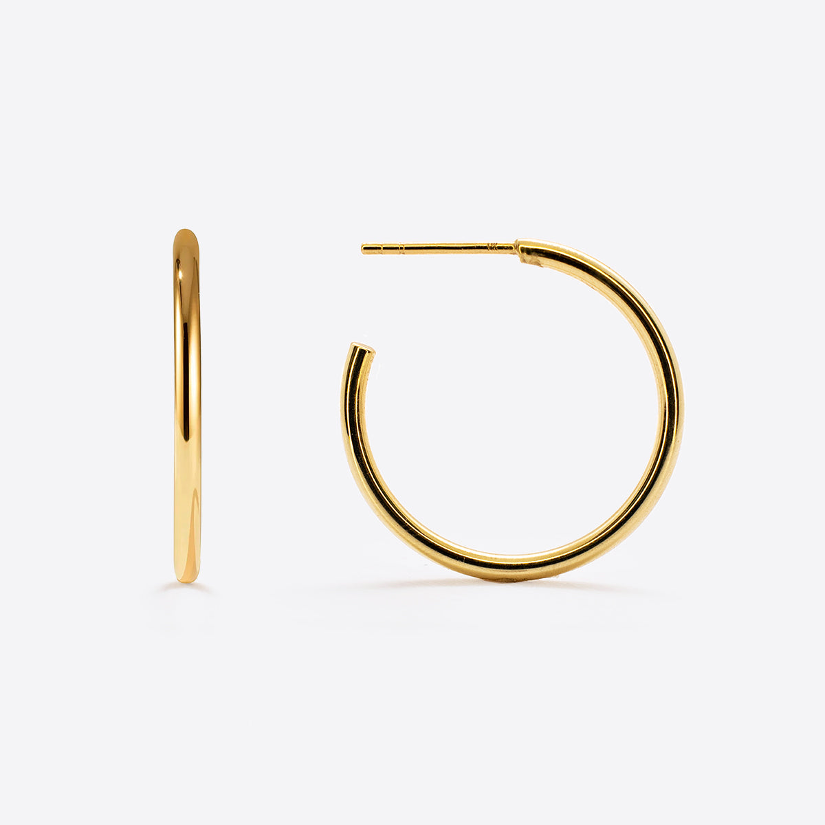 Extra Small Gold Tube Hoops